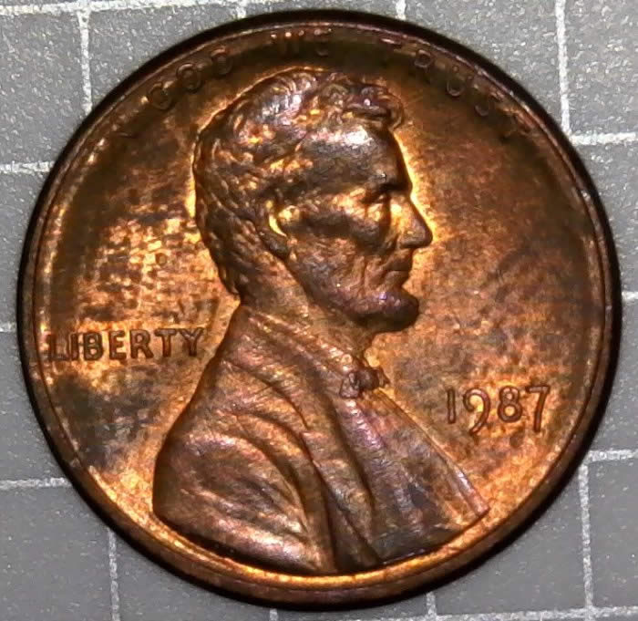 1987-P-Lincoln-Cent-With-Rim-To-Rim-Die-Crack
